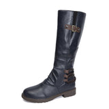 Large-Size Martin Boots Women 2025 Fashion Explosion Wearing Autumn And Winter High Boots HZ0115