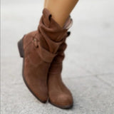 Autumn And Winter New Products 2025 Low And 40-43 Low Heel Velvet Low-Tide Women Boots Boots HZ0115