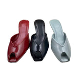 ZA Home 2025 New Women's Shoes Fish Mouth Sandals Set Coarse Heel Toe Sandals Shoes Fashion HZ0115