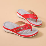 2025 New Sandals Women Metal Buckle Beach Net Red Flipper Women Summer Slope And Large Size Women Slippers HZ0115