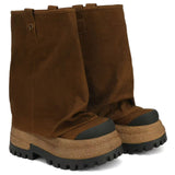 Hot Sales Of Retro Thick-Bottomed Knight Boots Women's 2025 New Autumn Slim Height Trouser Tube Fashion Boots HZ0115