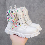 Boy And Girl Baby Fashion Pocket Martin Boots 2025 New Cute Round Head Side Zipper Short Fashion Boots HZ0115