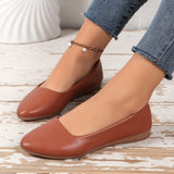 Poe And Bean Shoes Women In The Spring Of 2025 New Large-Size Women's Shoes Pointed Shallow Mother Shoes HZ0115