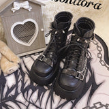 Abi Sweet Cool Wind Small High Fashion Boots Fall 2025 New British Punk Windy Martin Boots HZ0115