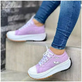 Large-Size Sports Casual Shoes Women's New Summer 2025 Thick-Soled One-Legged Women's Shoes 36-43 Yards HZ0115