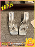 New Chinese Slope And Cool Slippers Women 2025 Summer New Fairy Style Design Sense Hedley Slippers HZ0115