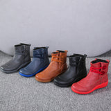 2025 New Flat-Bottomed Plus Velvet Lady Warm Short Boots Winter New Martin Boots Yingfeng Ms. Short Boots HZ0115
