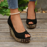Large-Size Fish Mouth Slope With High Heel Single Shoes Women's New Light-Footed Single Shoes In Autumn HZ0115