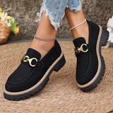 British Wind Small Leather Shoes Women Spring And Autumn 2025 New Fashion Retro Color Casual Thick-Heeled Single Shoes HZ0115