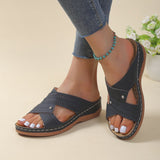 Large Women's Shoes 2025 Summer New Roman Wind Hollow And Breathable Low With Bohemian Breeze Cool Drag HZ0115
