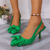 2025 Summer New Fine Heel Head Behind The Air Heel Shoes Direct Women's Shoes HZ0115