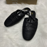 ZA Home 2025 New Niche Light Luxury 2025 Women's Shoes Summer Cool Slippers Outside Wearing Retro Leather Shoes HZ0115