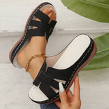 Lightweight Polyurethane Sole Slippers Women's 2025 Summer New Large-Size Women's Cool Drag Slopes And Women's Shoes HZ0115