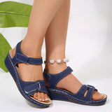 2025 Summer New Retro Women's Sandals Car Line Hole Shoes Large-Size Round Head And Comfortable Sandals Women HZ0115