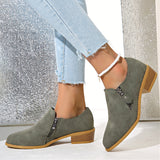 Fashion Single Shoes Women 2025 Work Shoes Thick Heel High Heels High-Heeled High-Heeled High-Heeled Large Women's Shoes HZ0115