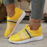 2025 Women's Shoes Summer New Flying Shoes Large-Size Leisure Single Shoes Light Pedal Sneakers HZ0115