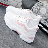 White Candy Old Dad Shoes Sweet 2025 Autumn New Leisure Thick-Soled Fashion Ladies Sneakers HZ0115