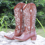The New Spring 2025 New Products Comfortable Coarse And Water Drill Decorated High Boots 40-43Boots HZ0115