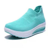 2025 Spring And Summer New Ultra-Light Sole Flying Weave Breathable 43 Large Thick Sole Comfortable Single Shoe Tide HZ0115