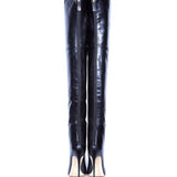 2025 Autumn And Winter New Sexy Pointy Head Zipper Lady Size Over Knee Long Barrel Women's Shoes HZ0115