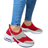 022 New Mesh Leisure Cushion Thick-Bottomed Sneakers Large Mesh Shoes Fly-Weaving Shoes HZ0115