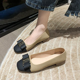 Small Fragrant Wind Coarse Heel Single Shoes Women In The Spring And Autumn Of 2025 New Temperament Light Mouth French High Heels HZ0115