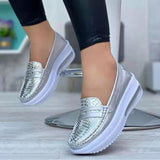 Summer New Casual Single Shoes Pure Color Round Head Low Belt Buckle Soft Sole Work Shoes Bean Shoes HZ0115