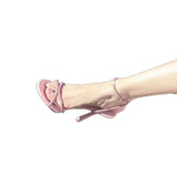 French Fairy Pink Sandals 2025 New Water Drill Sexy High Heel Sandals 9Cm Fine Heel HZ0115