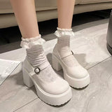 Vintage Back-Bottomed Retro Mary Jane Shoes Women 2025 New Four-Season Fashion Almost Thin Small Leather Shoes HZ0115