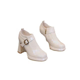 High-Heeled Fashion Boots Women 2025 Autumn And Winter New Flying Deep Mouth Comfortable Side Zipper Temperament Waterproof Table Women Shoes HZ0115