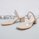 Large-Size Transparent Sandals Women 2025 Summer New High-Heeled Shoes Fashion Water Drill With Two Coarse Sandals HZ0115