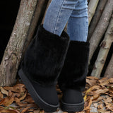 Snow Boots Women's Winter New Small Cake Thick-Sed Haired Boots In The Barrel Plus Velvet Warm Cotton Shoes Trend HZ0115