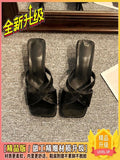 New Chinese Slope And Cool Slippers Women 2025 Summer New Fairy Style Design Sense Hedley Slippers HZ0115