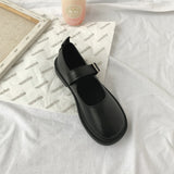 2025 New Single Shoes JK Mary Jane Small Leather Shoes Women's Korean Version Of Retro British Style Thick Spring And Summer HZ0115