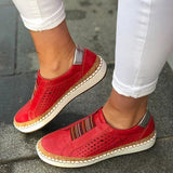 2025 Ms. Casual Single Shoe Flat Bottom Large Thick Base Breathable Women's Shoes Light Leisure Fashion HZ0115