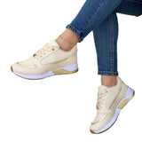 New Coloring In Autumn 2025 Thick Soles Light And Casual Single Shoes Cross-Lace Casual Sneakers Single Shoes HZ0115