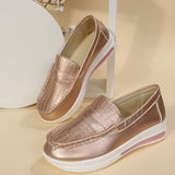 New Casual Single Shoes Women's Autumn Solid Color Round Head Low Belt Buckle Soft Soles Work Shoes Bean Shoes HZ0115