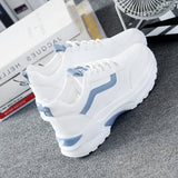 White Candy Old Dad Shoes Sweet 2025 Autumn New Leisure Thick-Soled Fashion Ladies Sneakers HZ0115