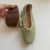 2025 New Fashion Bows Light-Slip Flat Shoes Wedding Shoes Ballet Spring And Autumn Shoes HZ0115