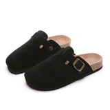 Baotou Slippers Female Couple Softwood Tug Wish Large Size Roman Shoes Casual Half-Dragging Lazy Shoes Trend HZ0115