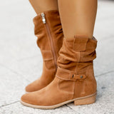 Autumn And Winter New Products 2025 Low And 40-43 Low Heel Velvet Low-Tide Women Boots Boots HZ0115