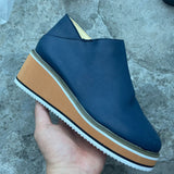 Autumn And Winter New Short Boots Large Size Women's Shoes Round Head Thick Bottom Slope Side Zipper Leisure Boots HZ0115