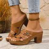 Large-Size Slopes And Slippers Women 2025 Summer New Fashion Casual Wear Sandals Women HZ0115