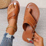 2025 Summer New Large-Size Women's Shoe Covers Fashion Flat Casual Women's Cool Slippers HZ0115
