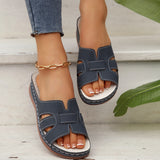 Lightweight Polyurethane Sole Slippers Women's 2025 Summer New Large-Size Women's Cool Drag Slopes And Women's Shoes HZ0115