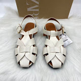 ZA Home 2025 New Leather Big Head Sandals Women Summer Wide Fat Feet Soft Low Pure Bag Heel Head Cow HZ0115