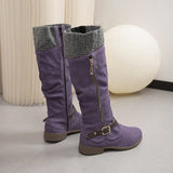 Large Code 2025 Autumn And Winter New Thick Side Zipper High-Heeling Women's Boots HZ0115