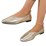 Shallow Mouth Mary Jane Single Shoes Women's Spring Version Of The French Style Late Commuting A Foot Pedal Small Leather Shoes HZ0115