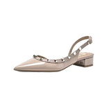 2025 Summer New Rivet With Buckle And Spring Bag Head Pointed Thick Helied Willow Shoes Sandals Women Wear HZ0115