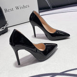 2025 Summer New Head-To-Head Shallow Heel Wearing High-End Temperament Single Shoes HZ0115